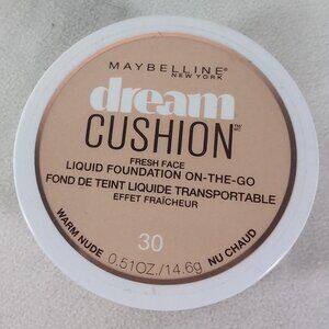 Maybelline Dream Cushion Fresh Face Liquid Foundation 30 Warm Nude 0.51 oz 14.6g